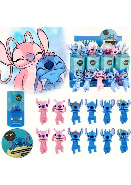 Stitch Sonny Angel Blind Box Hippers Sürpriz Figür Yapışkanlı Cep Telefonu Bilgisayar Aksesuar 1 Adet fırsatları