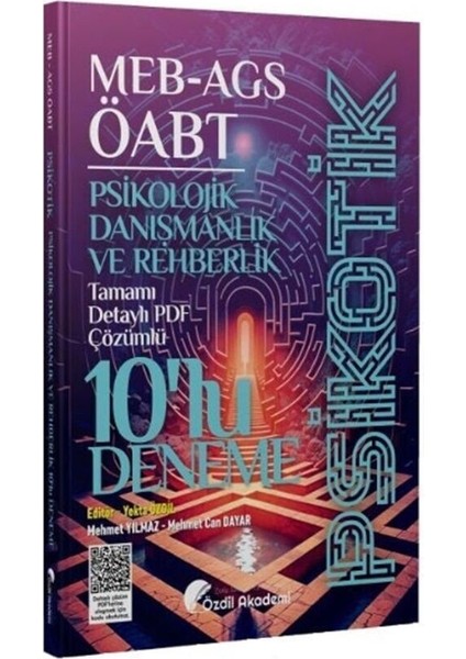 Öabt Meb Ags Psikolojik Danışmanlık ve Rehberlik Psikotik 10 Deneme Özdil Akademi