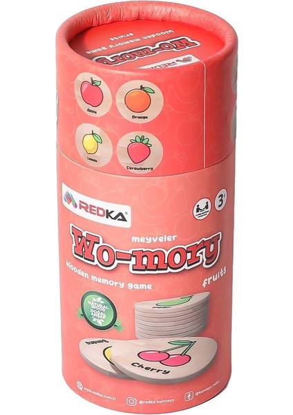 RD5644 Redka Wo-Mory Ahşap Hafıza Oyunu
