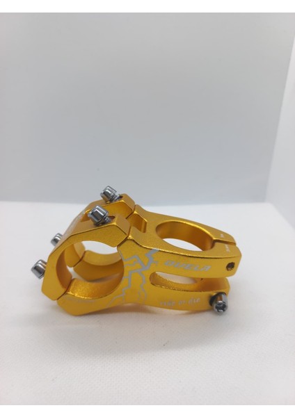 Bisiklet Gidon Boğazı Mtb Bmx Yol Yarış Uyumlu - 31.8mm Alüminyum Güçlü Boğaz Sarı Renkli