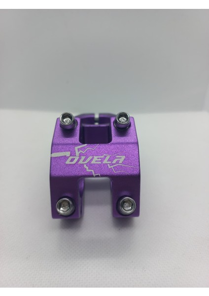 Bisiklet Gidon Boğazı Mtb Bmx Yol Yarış Uyumlu - 31.8mm Alüminyum Güçlü Boğaz Mor Renkli modelleri