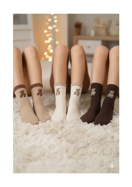 6’lı Ekonomik Paket Unısex Kolej Tenis Çorap Se