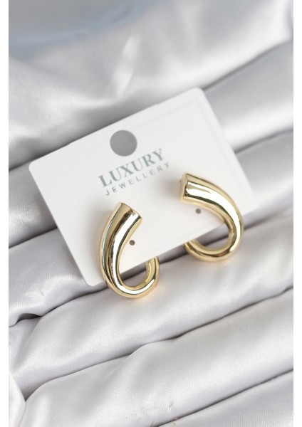 Vintage Model Gold Renk Kadın Küpe - Lisinya