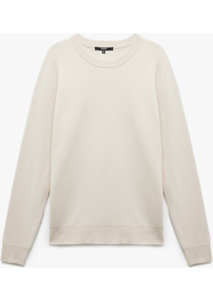 Uzun Kollu Bisiklet Yaka Basic Triko Kazak modelleri