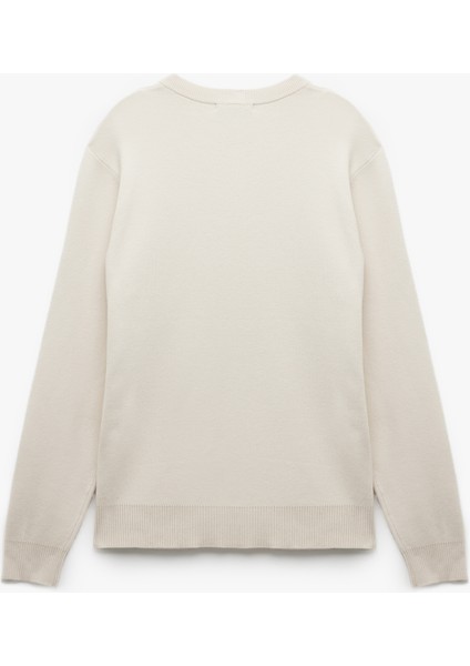 Uzun Kollu Bisiklet Yaka Basic Triko Kazak fırsatları