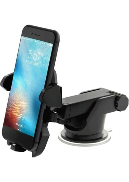 Araba 360 Ultra Ayarlanabilir Araba Telefon Tutucu Ultra Araç Içi Telefon Akrobat Tutucu Beyaz Cam