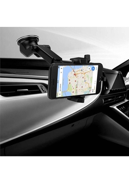 Araba 360 Ultra Ayarlanabilir Araba Telefon Tutucu Ultra Araç Içi Telefon Akrobat Tutucu Beyaz Cam fırsatları