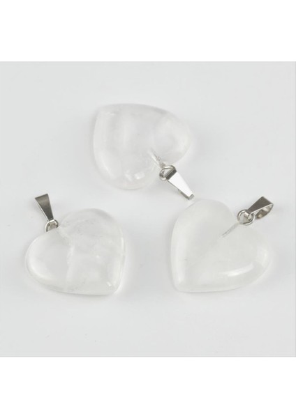 Kuvars Kalpli Doğaltaş Kolye Ucu