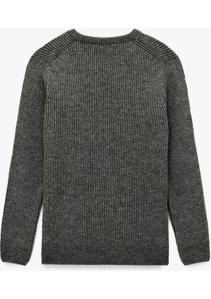 Uzun Kollu Bisiklet Yaka Triko Kazak fırsatları