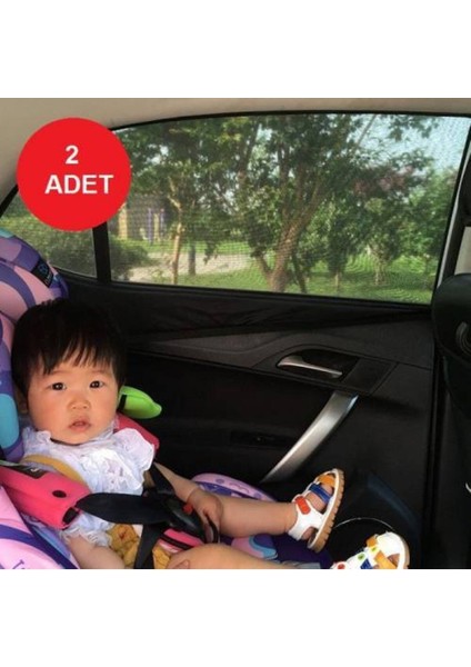 2 Adet Oto Yan Cam Perdesi Araba Arka Kapı Güneşlik Araç Çocuk ve Bebekler Için Arka Koltuk Perde fiyatları