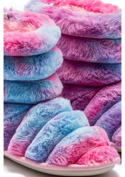 Rain Peluş Çocuk Ev Botu Mavi-Pembe 30/35 fiyatları