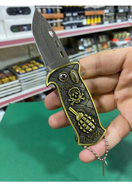 El Bombası Figürlü Metal Bıçaklı Çakmak fiyatları