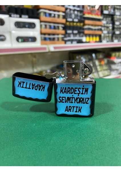 Kapattık Kardeşim Yazılı Benzinli Çakmak fiyatları