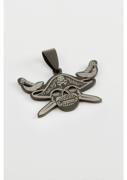 Kılıç Kuru Kafa Çelik Kolye Ucu 3 cm