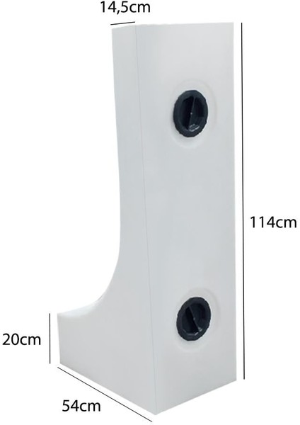 Shuıvan Karavan Su Deposu 80 Litre 114X54X20CM Teker Üstü Uyumlu