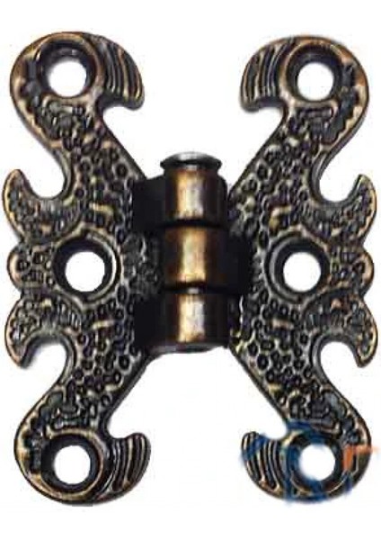 Zamak Kelebek Menteşe - Küçük, 30x40mm, Oksit, 100 Adet