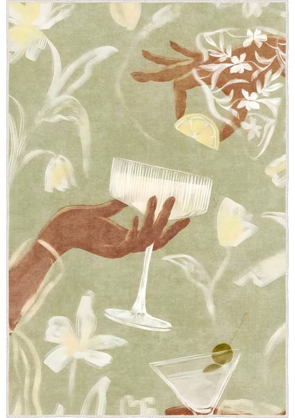 Yeni Desen Yıkanabilir Kaymaz Tabanlı Bohem Tarz Dijital Baskı Salon Halısı, Yumuşak Dokulu Lüks Halı Modeli ve 40 x 60 Haki Renk Dikdörtgen Halı fırsatları