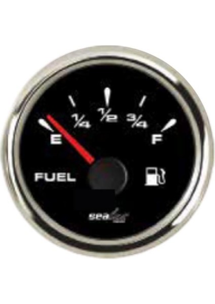 Yakıt Seviye Göstergesi 12V/24V 0-190 Ohm - Siyah