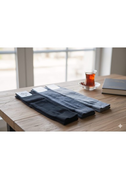 Yün Dizaltı Çorap 3 Lü Setler 36-41 Numara