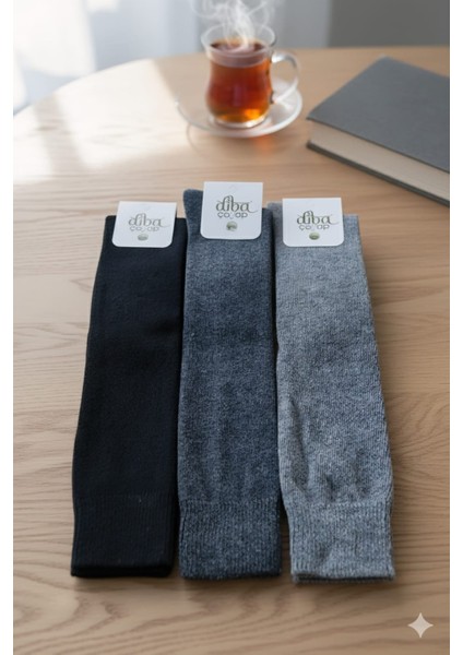 Yün Dizaltı Çorap 3 Lü Setler 36-41 Numara modelleri