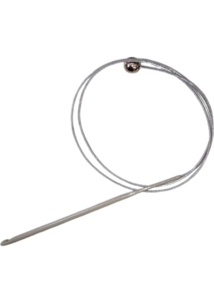 Misinalı Çelik Stoplu Tığ Şiş 8 Numara 60 cm