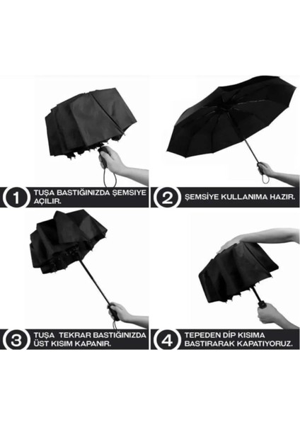 Otomatik Açma Kapama Fiber Tel Orjinal Kaliteli Şemsiye(Gri Haki Bordo Lacivert Fuşya Mor Siyah) fırsatları