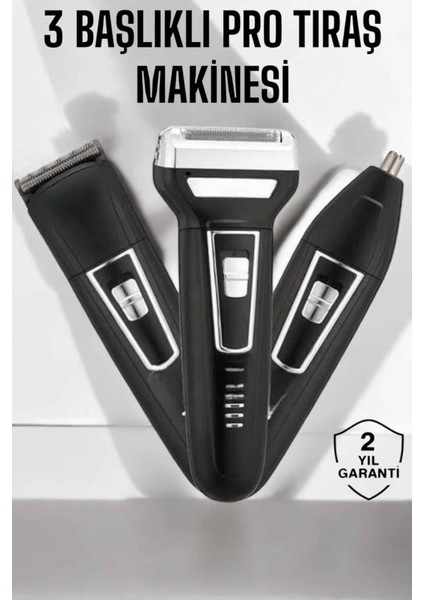 3 Başlıklı Profesyonel Tıraş Makinesi - M020K879-R50020