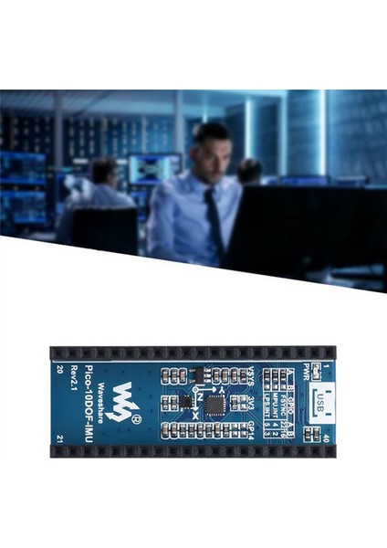 Pico 10DOF Imu, Pico RP2040 Geliştirme Kartı 10 Eksenli Sensör Genişletme Kartı MPU9250 ile Uyumlu (Yurt Dışından)