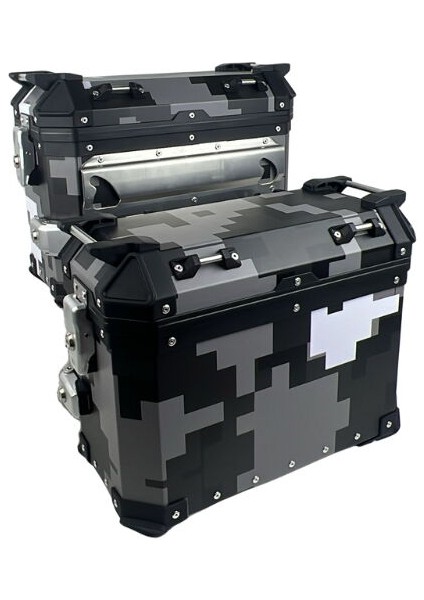 Alüminyum Yan Çanta 33LT Takım Mozaik/gri/cl-Ca-01