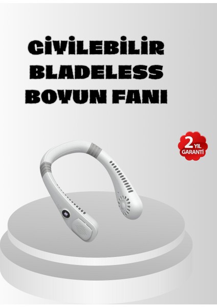 Taşınabilir Boyun Fanı Sessiz Çalışma ve USB Şarj Özellikli - M865K786-R66865