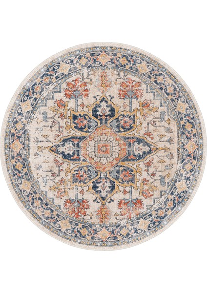 Yeni Desen Yıkanabilir Kaymaz Tabanlı Bohem Tarz Dijital Baskı Salon Halısı, Yumuşak Dokulu Lüks Halı Modeli ve 50 x 50 Bej Renk Yuvarlak Halı fırsatları