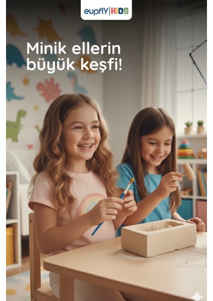 Dinozor Kazı Kiti Arkeoloji Eğitici Set – Çocuklara Hediyelik Bilim ve Keşif Oyunu