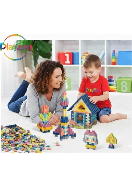 Constructo Stem 100 Parça - Eğitici Oyuncak Yapı Oyuncağı Montessori Zeka Oyunu Yapı Taşları Seti fırsatları