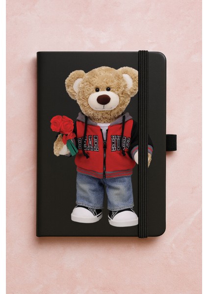 Promosyon Tarihsiz Premium Termo Defter Desenli 192 Yaprak - Peluş Teddy