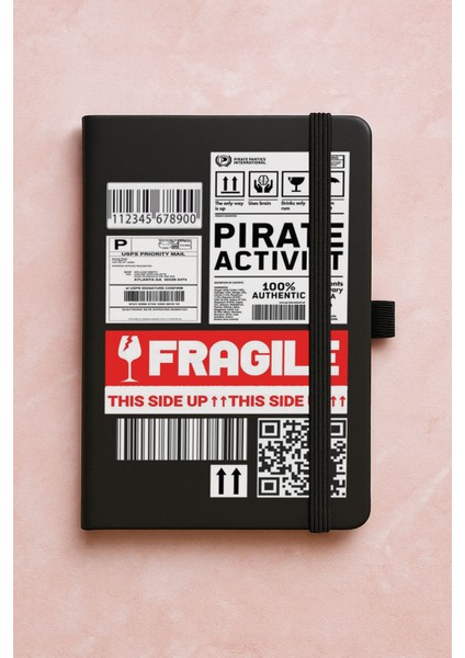 Promosyon Tarihsiz Premium Termo Defter Desenli 192 Yaprak - Fragile