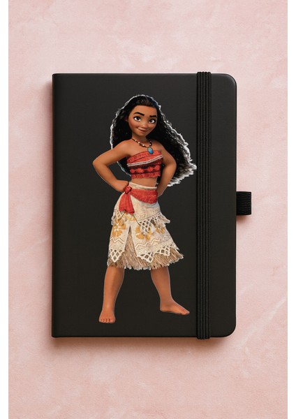 Promosyon Tarihsiz Premium Termo Defter Desenli 192 Yaprak - Moana