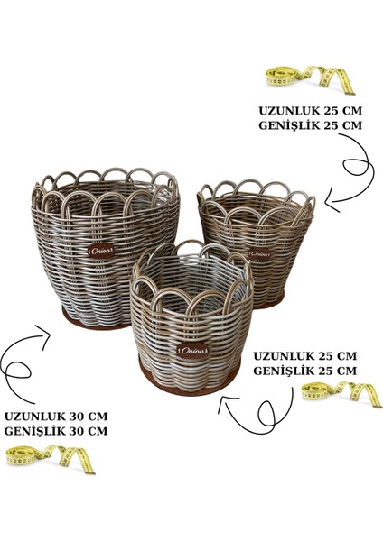 Raddancore Üçlü Soğanlık Seti/soğan Sepeti