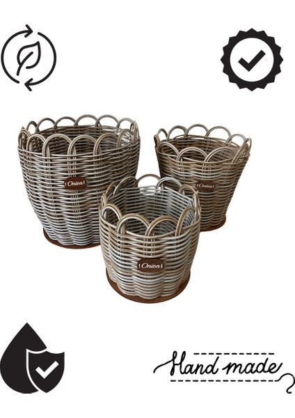 Raddancore Üçlü Soğanlık Seti/soğan Sepeti