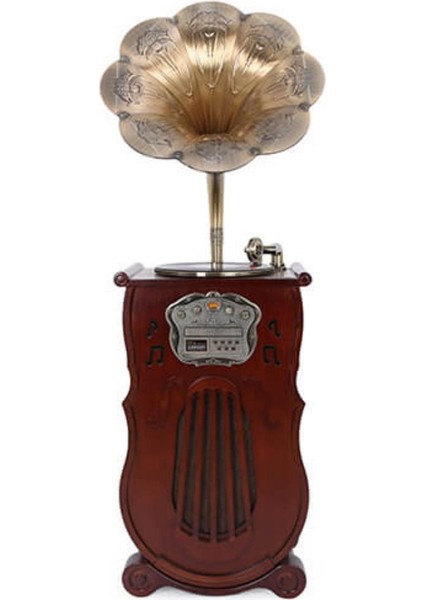 Gramofon 150CM Ahşap Standlı Pikap Plakçalar Radyo Bluetooth USB C1000 fiyatları