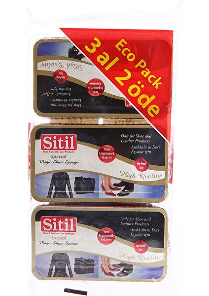 3 Adet Sitil Sünger 3'lü Evalı