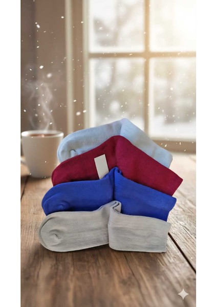 Havlu Yün Çorap 4'lü Paket