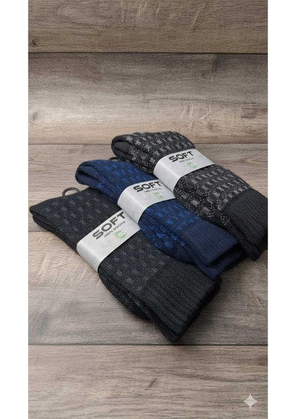 Kışlık Bambu Erkek Çorap 3 Lü Paket