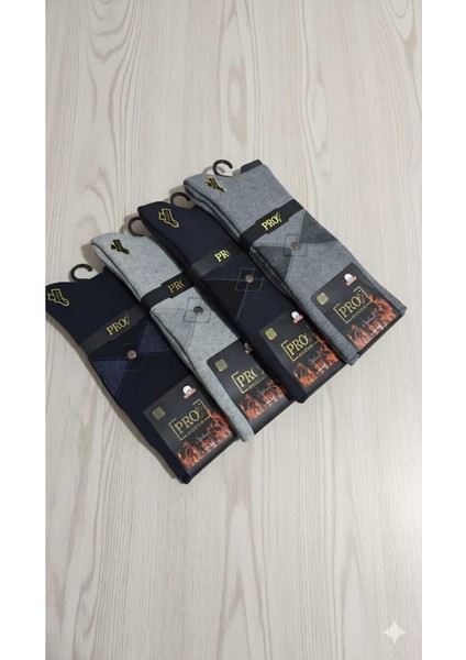 Pamuk Erkek Havlu Çorap Dikişsiz 4'lü Paket