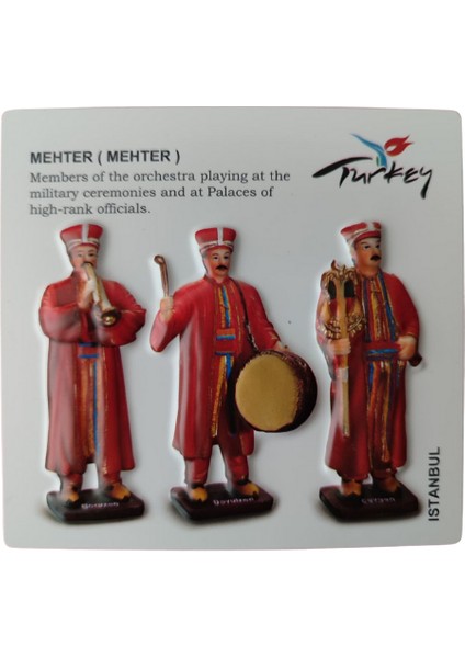 Kabartmalı 3 Boyutlu Mehter Temalı Buzdolabı Magneti indirimleri