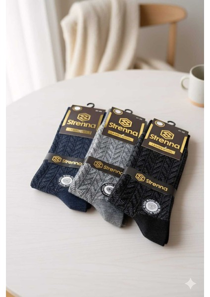 Erkek Yün Çorap 3ADET (Lambswool )