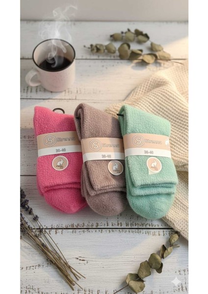 Angora Yün Çorap (3 Adet)