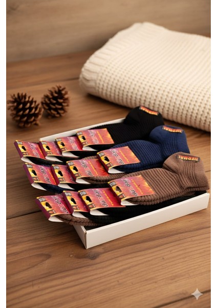 Unisex Thermal Patik Çorap, Havlu
