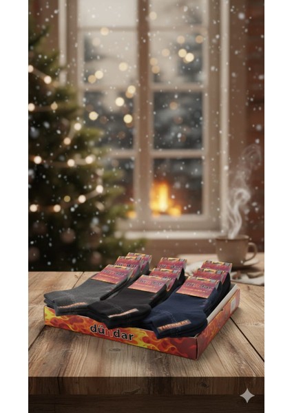 Unisex Havlu Thermal Patik Çorap,