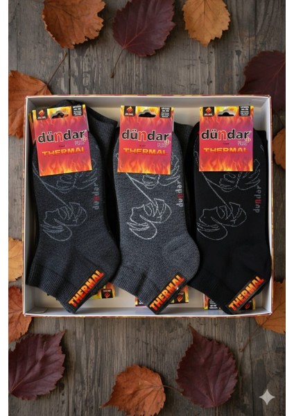 Unisex Havlu Thermal Patik Çorap,
