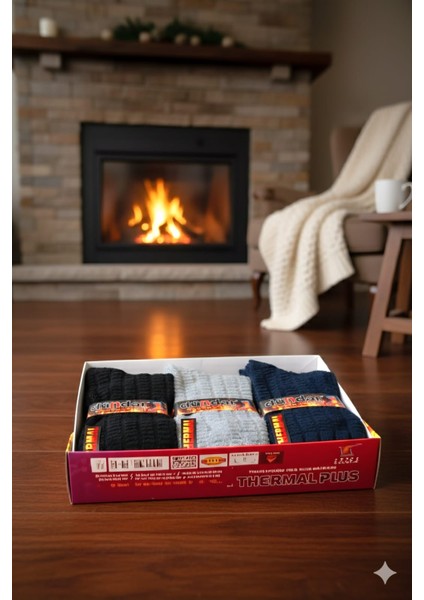 Unisex Havlu Thermal Soket Çorap, Asorti, 12 Adet Fiyatıdır